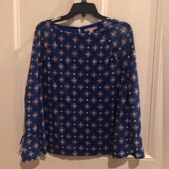 41 Hawthorn Tops - Beautiful Blue Blouse Size Large